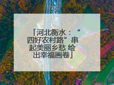 河北衡水：“四好农村路”串起美丽乡愁 绘出幸福画卷
